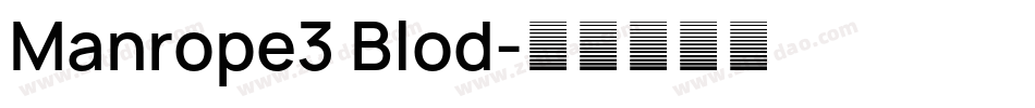 Manrope3 Blod字体转换